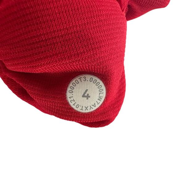 Lululemon Hotty Hot Short Size 4 *High-Rise Long 4" Dark Red Run Gym - Picture 5 of 6